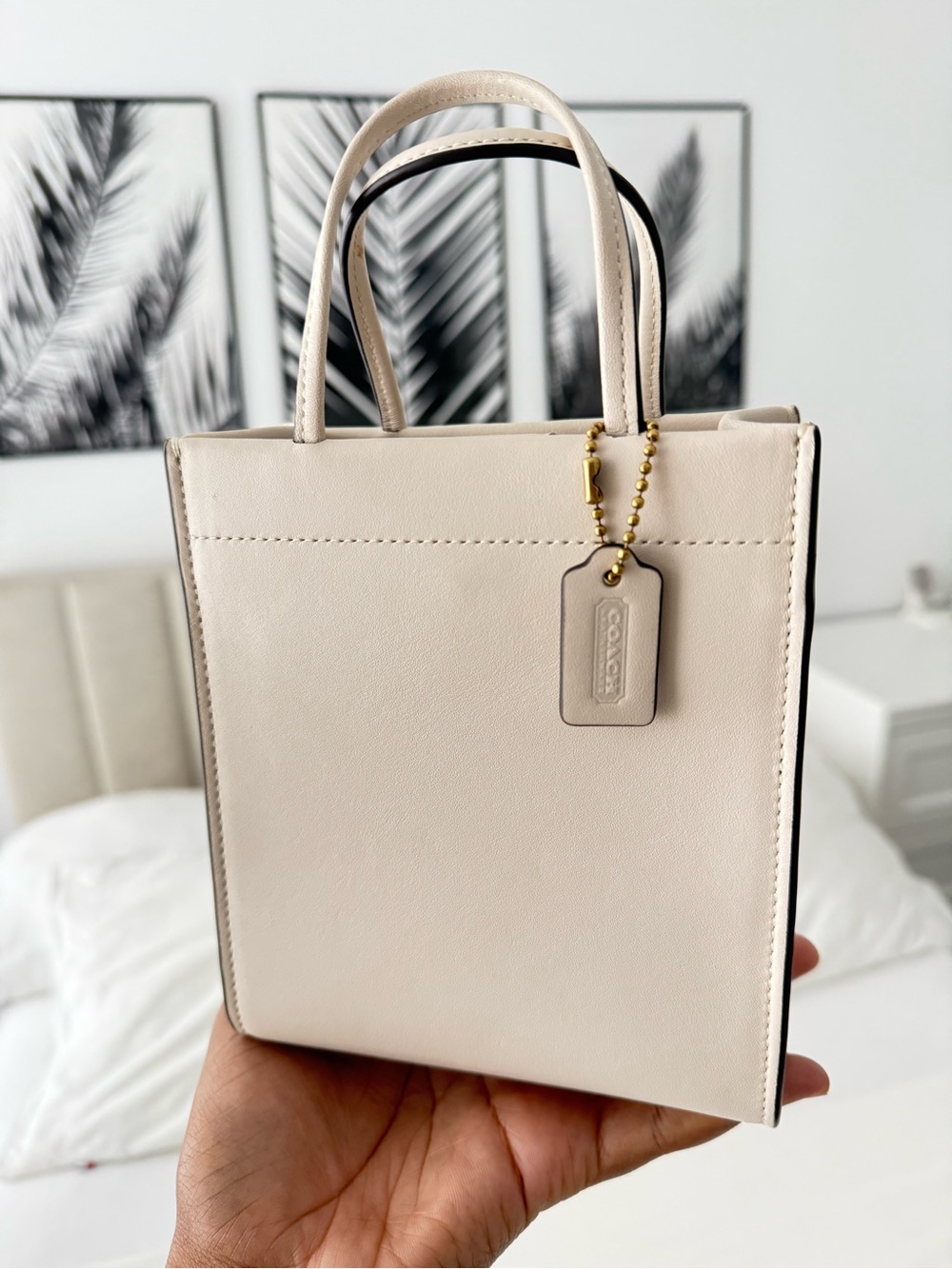 Coach Mini White Tote